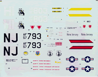 F-105B Decals - Click to Enlarge